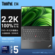ThinkPad聯(lián)想ThinkPad E14酷睿版 14英寸輕薄便攜高性能商務(wù)辦公學(xué)生網(wǎng)課筆記本電腦 Ultra5-125H 高色域 黑色 2.2K屏幕 32G內(nèi)存 1TB固態(tài) 定制