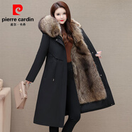 皮爾卡丹派克服女貂內(nèi)膽可拆卸2025冬新款皮毛一體尼克服長(zhǎng)款皮草外套大衣 長(zhǎng)款黑色外殼+三色毛內(nèi)膽 110厘 L 110-120斤抗寒零下50度