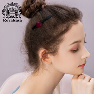 Royal sasa皇家莎莎側(cè)邊劉海夾發(fā)飾發(fā)卡鴨嘴夾卡子頭飾化妝夾子頭發(fā)夾一字夾 紅色RE