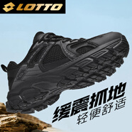 樂(lè )途（LOTTO）登山鞋女鞋夏季透氣跑步鞋戶(hù)外越野徒步運動(dòng)鞋女1071 黑色 38