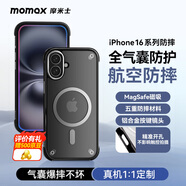摩米士（MOMAX）適用蘋果16plus手機(jī)殼iPhone16plus磁吸殼magsafe充電防摔氣囊高端透明保護(hù)套
