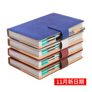 朗捷（longe）365天日程本每日計(jì)劃本效率手冊(cè)2025年日歷記事本蛇年年歷本筆記本本子定制 藍(lán)色-搭扣（2024.11-2025.10）