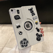 赫致三星s9/s8/s7平板保護(hù)套s9/s6lite360旋轉(zhuǎn)皮套防摔殼a9fe簡約12.4 白色 旋轉(zhuǎn)暴力熊 三星S8 X700【11英寸】