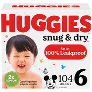 HUGGIES 好奇 舒適干爽嬰兒紙尿褲 6 號 104 Ct