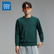 真維斯（Jeanswest）毛衣男圓領(lǐng)寬松情侶本命年龍年衣服上衣2025春季秋新款男KC 墨綠色2850 L