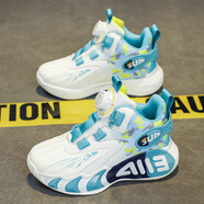 熱血喬丹品牌斷碼男童鞋運動(dòng)鞋2026春季新款兒童透氣防滑跑步籃球鞋大男孩 月色 皮面單鞋 40 標準運動(dòng)鞋碼