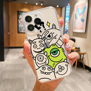 vivo iqoo z3/z5 手機(jī)殼全包透明殼 vivo iqoo z1x 簡(jiǎn)約高級(jí)保護(hù)套情侶殼 超薄透明殼-簡(jiǎn)約小怪獸 vivo iqoo z5