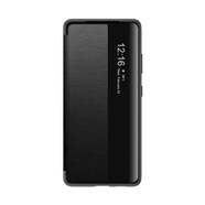 海天 三星S20手機(jī)殼S20+翻蓋S20ultra保護(hù)S20FE素皮套5G防摔SM-G9810開窗9 【三星S20+/G9860】靜夜黑 素皮側(cè)窗+配鋼