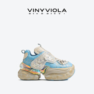 VINYVIOLA24新款12 CONSTELLATIONS系列-Gemini雙子座老爹鞋女 藍色 35