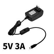 丟石頭 樹莓派4b Raspberry Pi 4 樹莓派 ARM開發(fā)板 樹莓派配件 Python編程 樹莓派基礎(chǔ)實(shí)驗(yàn)套件  Type-C 5V3A電源適配器 1盒
