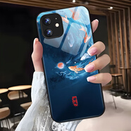 哥仕朗  適用iPhone12手機(jī)殼全包防摔蘋(píng)果12ProMax玻璃液態(tài)超薄中國(guó)風(fēng)國(guó)潮保護(hù)套創(chuàng)意男女款網(wǎng)紅潮牌外殼 蘋(píng)果12【好運(yùn)錦鯉】