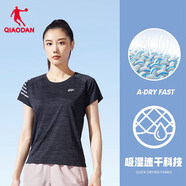 喬丹短袖t恤女夏季薄款運(yùn)動速干衣圓領(lǐng)冰絲休閑跑步上衣女健身服