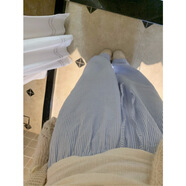 LXKP阿秋的店巴黎課間bm清爽顯瘦藍(lán)條紋褲半身短裙2025春夏 褲子【色織條紋加內(nèi)村】 S