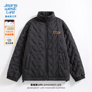 JEANSWEST LIFE真維斯歐美風(fēng)男士棉服秋冬季保暖透氣上衣潮男機車戶外防風(fēng)外套潮