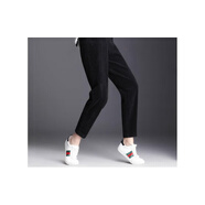 皮爾卡丹（pierre cardin）加絨不加絨褲子秋冬季女加厚燈芯絨女蘿卜褲寬松韓版哈倫褲老爹褲 黑色加厚羊羔絨 L 建議85-115斤