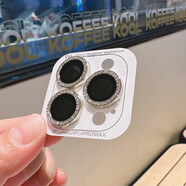 萌續(xù) 適用蘋果16ProMax鏡頭膜iPhone17攝像頭圈15promax高清透明金屬帶鉆11彩膜14Pro獨(dú)立單顆13防摔12 閃鉆鏡頭膜【銀色】 iPhone16promax