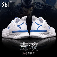 361°男鞋運動(dòng)鞋男跑步鞋夏季款軟底網(wǎng)面透氣舒適耐磨輕量綜訓鞋子男 2209F-2361度白/暮光藍 41