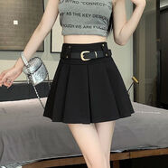 伊琦蕾百褶裙短裙女2026夏季新款西裝裙小個(gè)子高腰顯瘦a字半身裙子 主圖色 2XL 建議128-140斤