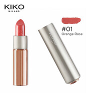 KIKO口紅407豆沙色4系滋潤黑管唇膏442 448 414 4 2系水漾亮澤口紅唇膏-1