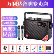 萬(wàn)利達(Malata)Y5/Y6月光寶盒系列廣場(chǎng)舞音響戶(hù)外移動(dòng)手提便攜大功率藍牙音箱唱歌直播低音炮帶無(wú)線(xiàn)話(huà)筒 Y6三代黑色雙話(huà)筒（6.5英寸）