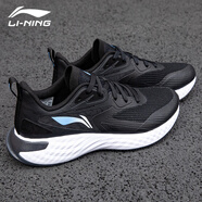 李寧（LI-NING）運動(dòng)鞋男2024秋冬季新款緩震跑步鞋休閑輕便軟底戶(hù)外競速科技跑鞋 李寧云5代-黑色 42