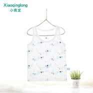 小青龍 男女兒童背心薄款純棉夏季寶寶吊帶內衣打底內衣圓領(lǐng)卡通小背心 藍狗狗（男寶寶） 100 (建議90-100cm)
