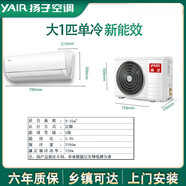 揚(yáng)子揚(yáng)子空調(diào)掛機(jī)大1.5匹1匹2匹3匹P冷暖一級變頻單冷壁掛式省電包安裝尾貨 大1匹單冷 五級定頻