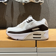 耐克（Nike）跑步鞋女鞋AIR MAX 90 LV8雙層氣墊增高厚底減震休閑低幫運動鞋 FD4328-102白棕褐 36.5