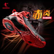 喬丹籃球鞋男運動(dòng)鞋男學(xué)生透氣高幫減震耐磨黑騎士戰靴運動(dòng)籃球鞋 黑色/喬丹紅 44