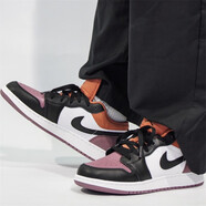 耐克（NIKE）【潮】Air Jordan aj1板鞋男女情侶款低幫透氣休閑輕便運(yùn)動籃球鞋 FB9908/FB9907-102白褐紫 40.5