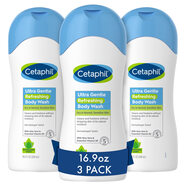 絲塔芙（Cetaphil）絲塔芙 深層清潔沐浴露 進(jìn)口 敏感肌適用 500ml*3瓶 16.9