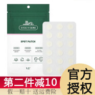 VT韩国VT隐形痘痘贴老虎CICA祛粉刺闭口青春痘痘印超薄48贴18枚 48枚装