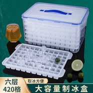 久環(huán)擺攤冰塊模具商用制冰盒冰塊制造機凍冰格制冰機儲冰盒大容量大號 單層70格食品級大冰格 無(wú)規格