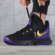 耐克（NIKE）男鞋Lebron 5 詹姆斯 5實(shí)戰(zhàn)籃球鞋CQ9381-002 CQ9381-001 紫金湖人 44.5