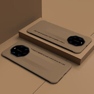 韓能 華為mate40系列手機殼無(wú)邊框超薄硬殼磨砂防摔保護套 Mate40RS 英文 咖啡色