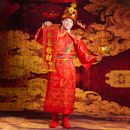 acvcas財神爺服裝演出2024財神爺衣服男女財神爺cos服年會(huì )裝cosplay年會(huì ) 祥龍A（衣+帽+元寶）有如意