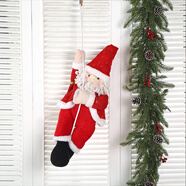 極度空間 圣誕樹(shù)掛件圣誕老人爬繩爬梯玩偶圣誕節裝飾品擺件場(chǎng)景布置掛飾