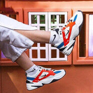 耐克（NIKE）女鞋M2K Tekno夏季新款復(fù)古透氣耐磨休閑老爹跑步鞋【尖貨】 AO3108-101白橙走秀 39