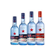 紅星藍(lán)瓶 二鍋頭 清香型白酒 八年陳釀 43度 各規(guī)格+53度750ml