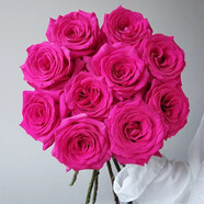 芊芊細語(yǔ)斗南基地直批發(fā)玫瑰鮮花全國速遞配送女友禮物家用水養插花家庭 弗洛伊德玫瑰18支+2支防損