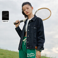 森馬森馬牛仔外套女做舊純棉寬松簡(jiǎn)約秋冬季帥氣潮夾克百搭港風(fēng) 牛仔灰0890 160/84A/M