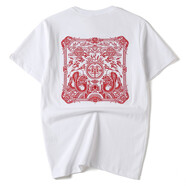 簡(jiǎn)拓 2021夏季新款中華青年重工刺繡純棉短袖t恤男個(gè)性國潮民族風(fēng)學(xué)生圓領(lǐng)上衣潮 白色 4XL碼