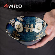 愛陶(AITO)日本原產(chǎn)進口美濃燒陶瓷日式餐具湯碗飯碗面碗小碗 晚晴13.6*5cm亮釉面