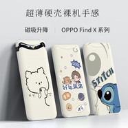寶呈寶 適用oppo findx手機(jī)殼升降磁吸攝像頭保護(hù)套Find X防摔硬殼卡通男女款個(gè)性創(chuàng)意潮 【側(cè)臉史迪仔】+全屏軟膜 Findx