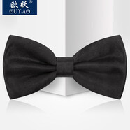 歐妖新款男士正裝商務(wù)韓版結(jié)婚領(lǐng)結(jié) 男女新郎英倫蝴蝶結(jié)禮服禮盒裝 黑色