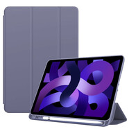 邁谷斯 iPad 2021保護套iPad 9/8/7/10代三折支架保護殼2022款10.2平板皮套 薰衣草灰【升級筆槽款】蜂窩三折皮套  10.2英寸-iPad 9/8/7