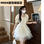 MR.DE千禧潮人館泡泡袖連衣裙女裝夏季公主裙法式溫柔風(fēng)氣質(zhì)蓬蓬短裙子 圖片色、 均碼