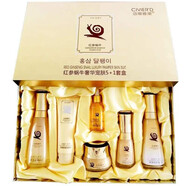 【品牌專(zhuān)柜】歐緹尚韓國魔法紅參蝸牛原液護膚品套裝禮盒女純補水保濕收縮毛孔提亮男女學(xué)生孕婦化妝品套裝 五件套：豪華禮盒