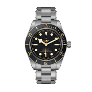 帝舵（TUDOR）碧灣【小黑盾】瑞士手表 鋼帶黑盤(pán) 大三針男表 39mm M79030N-0001