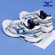 美津濃（MIZUNO）男鞋女鞋RACER S黑武士慢跑鞋輕便緩震軟底耐磨網(wǎng)面透氣跑步鞋 06米白色/銀色/黑色 SPEED 2K 39 (250mm)